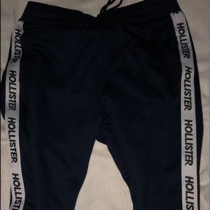 Dark blue silky hollister sweats